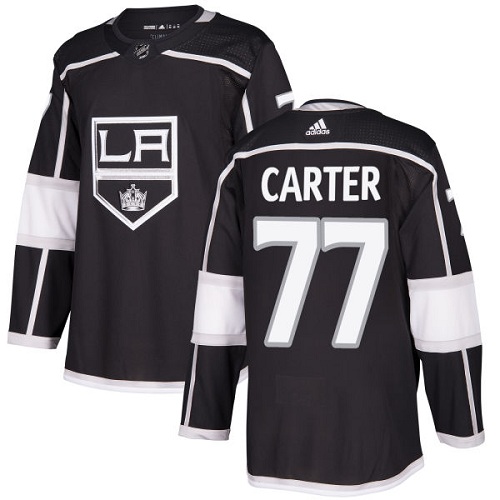 Adidas Men Los Angeles Kings #77 Jeff Carter Black Home Authentic Stitched NHL Jersey->los angeles kings->NHL Jersey
